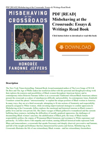 pdf [read] misbehaving at the crossroads essays & writings read book