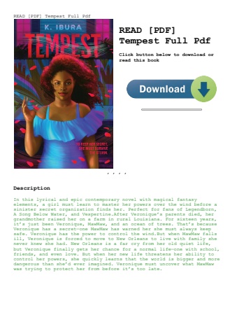read [pdf] tempest full pdf