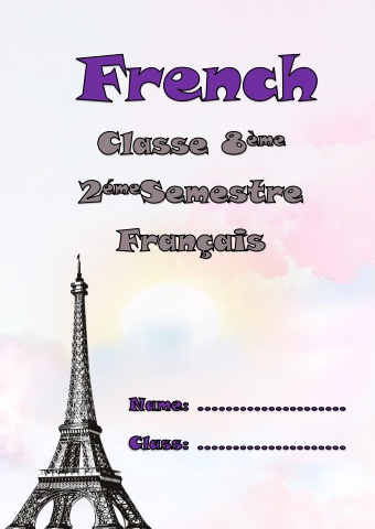 French - Grade 8 - second term -2025