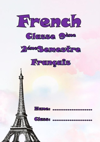 French - Grade 9 - second term -2025