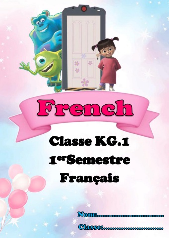 french booklet kg1-first term