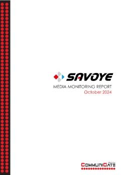 Savoye PR Report - October 2024