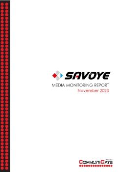 Savoye PR Report - November 2023