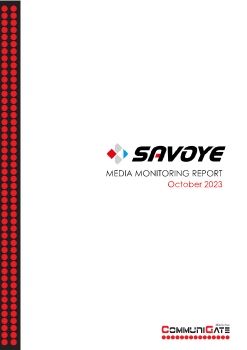 Savoye PR Report - October 2023 