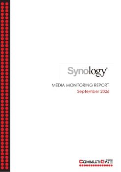 SYNOLOGY PR REPORT - SEPTEMBER 2026