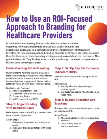 How to Use an ROI-Focused Approach to Branding for Healthcare Providers