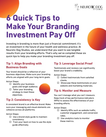 6 Quick Tips to Make your Branding Investment Pay Off