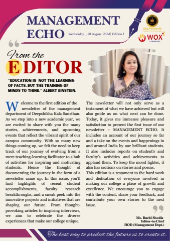 Management Echo - Edition 1