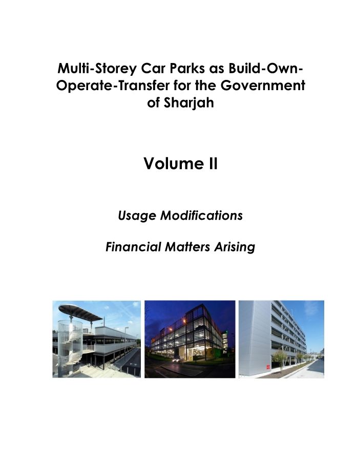 Multi-Storey Car Parks as Build-Own-Operate-Transfer for the Government of Sharjah