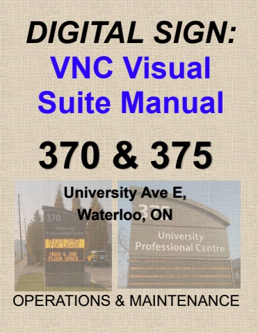 370 & 375 Digital Sign - Visual Suite