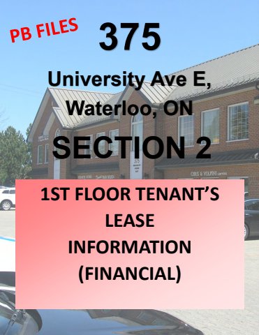 375-section 2-1st floor tenant's lease info - jan 20-25