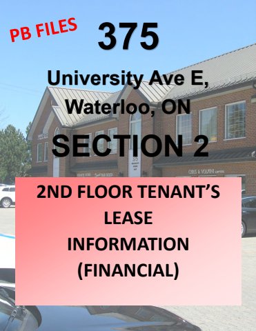 375-section 2-2nd floor tenant's lease info - jan 20-25