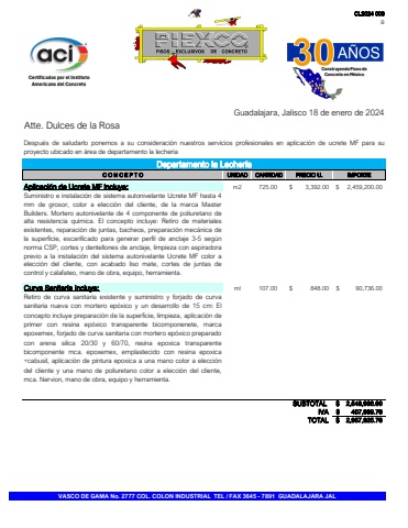 PIEXCO - SISTEMA UCRETE