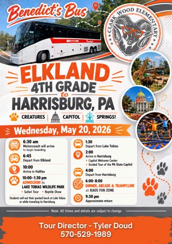 Elkland 4th Grade Trip Harrisburg