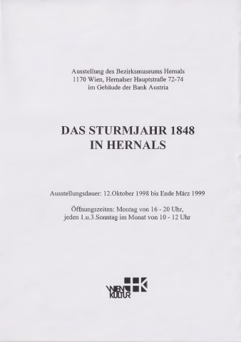 Sturmjahr 1848 in Hernals