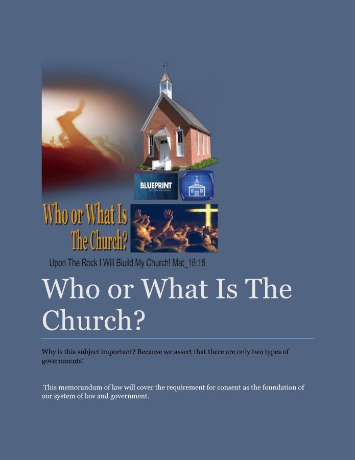 Who or What Is The Church?