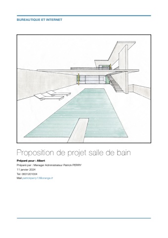 Projet salle de bain suite parentale