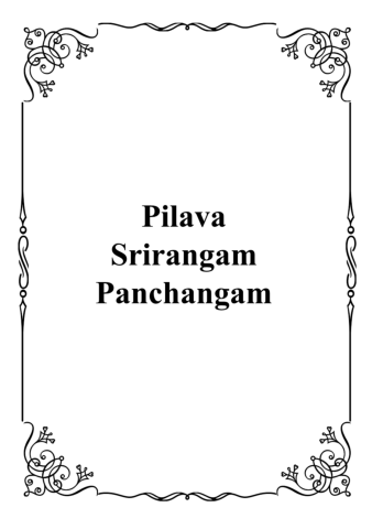 Panchangam