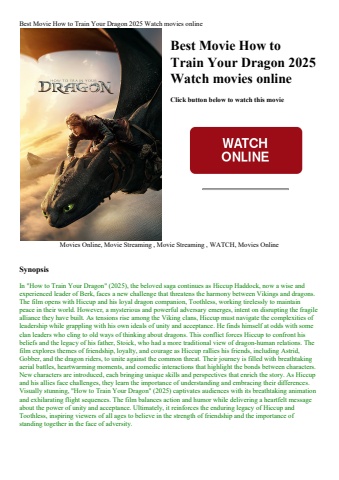 best movie how to train your dragon 2025 watch movies online