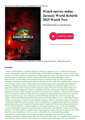 watch movies online jurassic world rebirth 2025 watch now