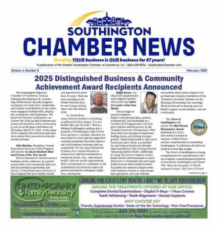 Southington Chamber News February, 2025