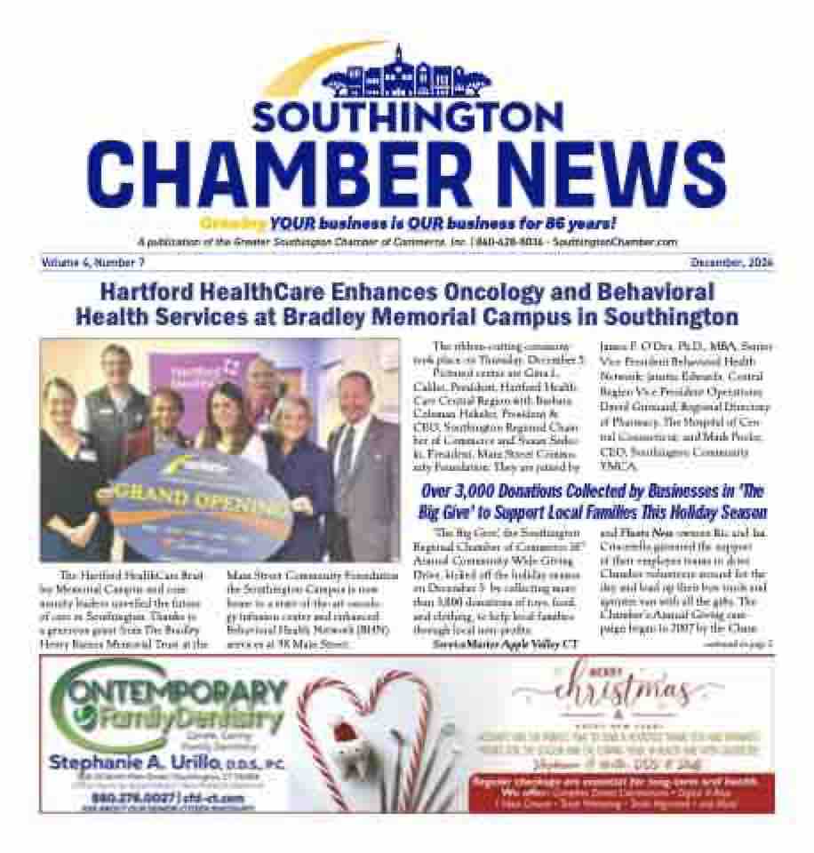 Southington Chamber News December 2024