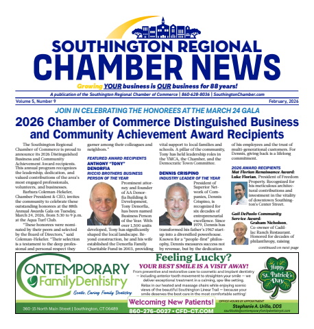 Southington Chamber News February, 2026