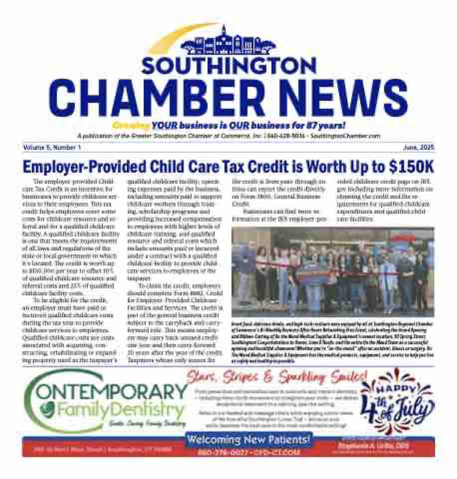 Southington Chamber News June, 2025