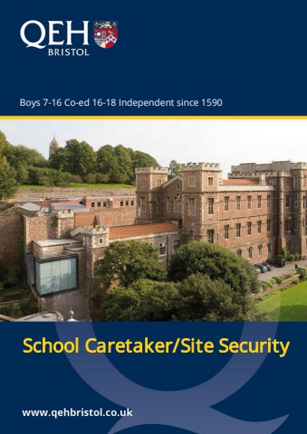 QEH School Caretaker Site / Security Applicant Pack Sept 25