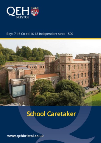 QEH School Caretaker Applicant Pack Sept 25