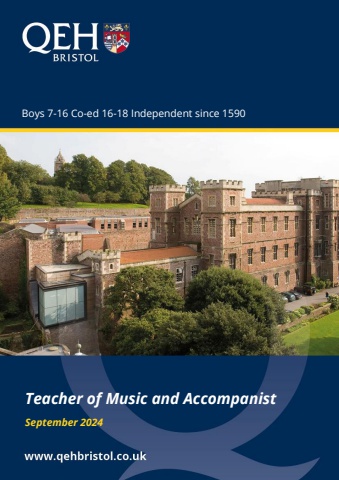 QEH Teacher of Music and Accompanist September 2024