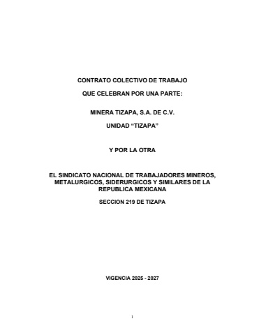 colectivo tizapa 2025 - 2027 (impresión) sindicato_minero_vigente