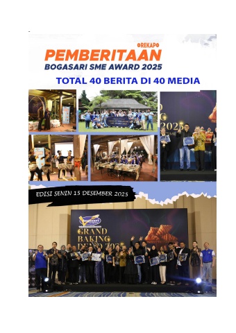 Kliping Berita SME Awards 2025