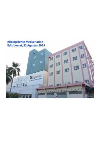 Kliping Berita Media Harian Bogasari Jumat 22 Agustus 2025