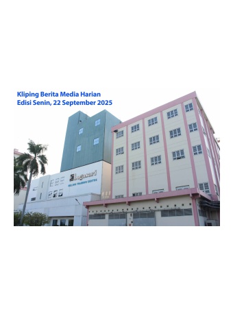 Kliping Berita Media Bogasari Senin 22 September 2025