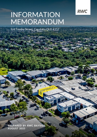 Information Memorandum - 3_4 Tombo Street, Capalaba - Aug 2025