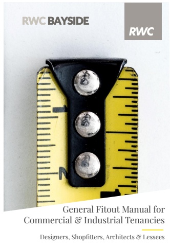 RWC Bayside - Fitout Manual - Designers, Shopfitters, Architects & Lessees
