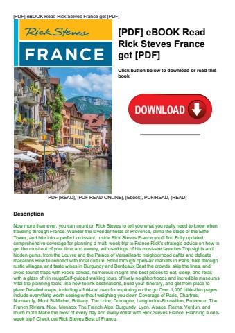 [pdf] ebook read rick steves france get [pdf]