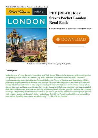 pdf [read] rick steves pocket london read book