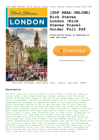 [pdf read online] rick steves london (rick steves travel guide) full pdf
