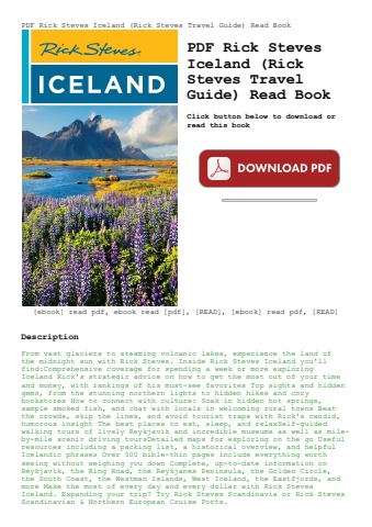 pdf rick steves iceland (rick steves travel guide) read book