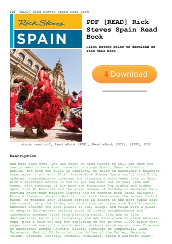pdf [read] rick steves spain read book