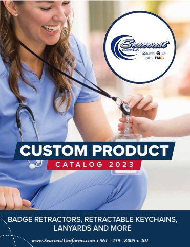 Seacoast Uniforms Custom Product Catalog 2023 - Promo Products!