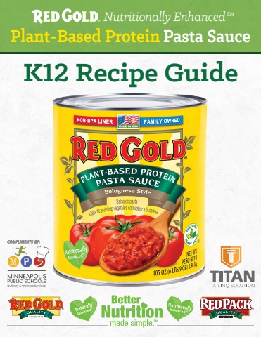 Red Gold Plant-Based Pasta Sauce K12 Recipe Guide