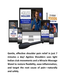 Ageless Shoulders System Review eBook PDF by Zach Zenios