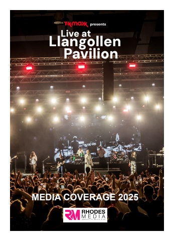 LIVE AT LLANGOLLEN PAVILION - 2025 MEDIA COVERAGE
