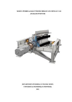 E-Modul Inventor untuk Pembelajaran Teknik Merancang dengan CAD (TMDC)