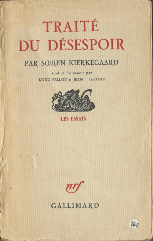 Kierkegaard. Traité du désespoir.