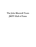 JMTV Hall of Fame