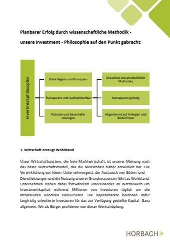 Invesment-Philosophie